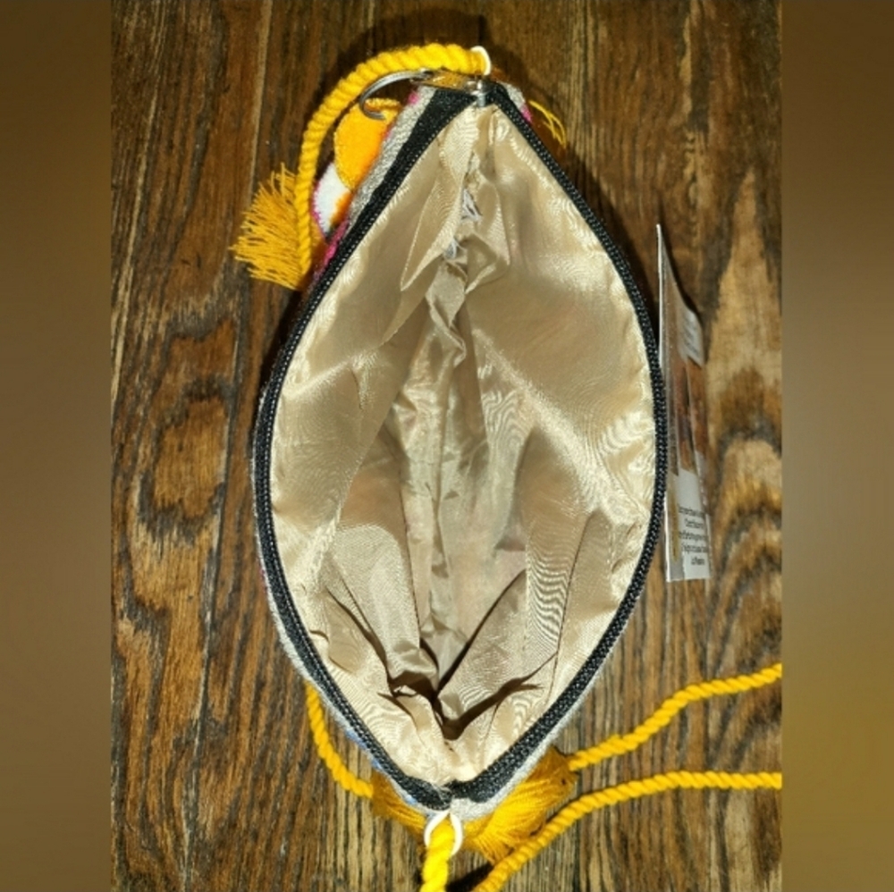 Colorful Handmade Mariposa Wayuu Butterfly Crossbody Clutch NWT! - Picture 9 of 15